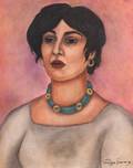 Diego Rivera Retrato de Filomena Pastel Portrait