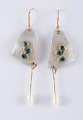 Enameled Drop Earrings