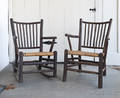 Two  Old Hickory  Adirondack twig chairs