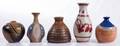 Handcrafted Pottery Vase Group