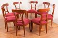 Biedermeier Style Rosewood Dining Chairs Set