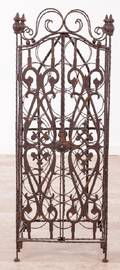 Wrought Iron Scrolled Cabinet Wine Rack