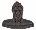 Bronze and marble bust of Dantes