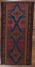 Antique Russian Kilim 63 x 11 Rug