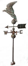Vintage Copper Eagle Weather Vane