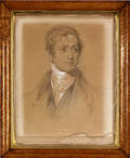 Engraving of Robert Peel by F L Lewis
