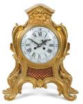 A Louis XV Style Gilt Bronze Bracket Clock