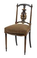 A Louis XVI Style Gilt Painted Side Chair
