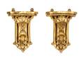 A Pair of Louis XVI Style GiltWood Wall Brackets