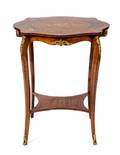 A Louis XV Style Marquetry Occasional Table