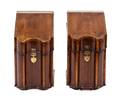 A Pair of George II Mahogany Knife Boxes