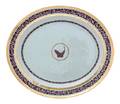 An English Lowestoft Porcelain Oval Platter