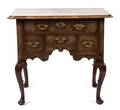 A George I Style Burl Walnut Lowboy