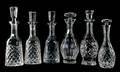 A Group of Six Waterford Glass Decanters