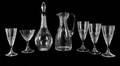 A Lalique Glass Stemware Service