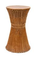 A Carved Wood Sheaf of Wheat Pedestal