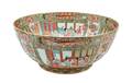 A Chinese Export Rose Canton Deep Bowl