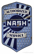 Authorized Nash Service  enameled porcelain sign