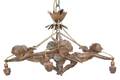 A Continental Figural FourLight Chandelier