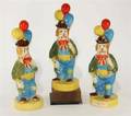 Three Haeger Pottery Figural Decanters