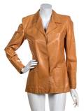 An Yves Saint Laurent Brown Leather Jacket