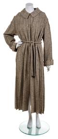 A Chanel Wool Pleated Coat