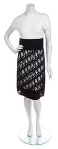 A Chanel Black and White Knit Dress