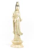 Chinese Carved Bone Guanyin Sculpture