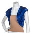 An Oscar de la Renta Blue Sheared Lamb Shrug
