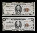 Two United States 1929 100 Federal Reserve Bank Notes