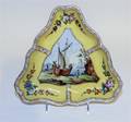 A Meissen Porcelain Triangular Dish
