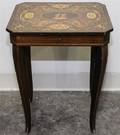 A Continental Marquetry Decorated Musical Side Table