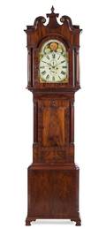 A Victorian Mahogany Tall Case Clock