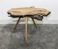 A Naturalistic Wood End Table