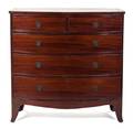 An American Mahogany Bowfront Chest of Drawers
