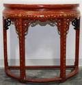 A Chinese Lacquered Console Table