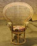 A Victorian Style Wicker Armchair