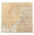 World War II Pilots Silk Map of Europe 1940s