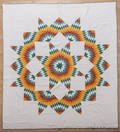 Pennsylvania pieced broken star quilt