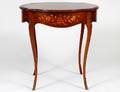 LOUIS XV STYLE INLAID MAHOGANY CENTER TABLE