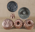 Six copper molds