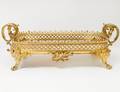 FRENCH GILT BRONZE MOUNTED ONYX TRAY