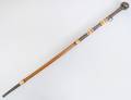 SILVERED METAL BONE  MALACCA WALKING STICK