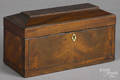 Regency mahogany tea caddy