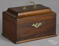 George III mahogany tea caddy