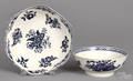 Two Dr Wall Worcester porcelain centerpiece bowls late 18th c