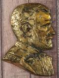 Cast brass plaque of General Ulysses S Grant
