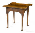 Queen Anne tiger maple porringer top table ca 1765