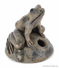 Anna Pottery stoneware inkwell dated