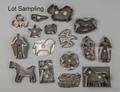 Collection of tin cookie cutters